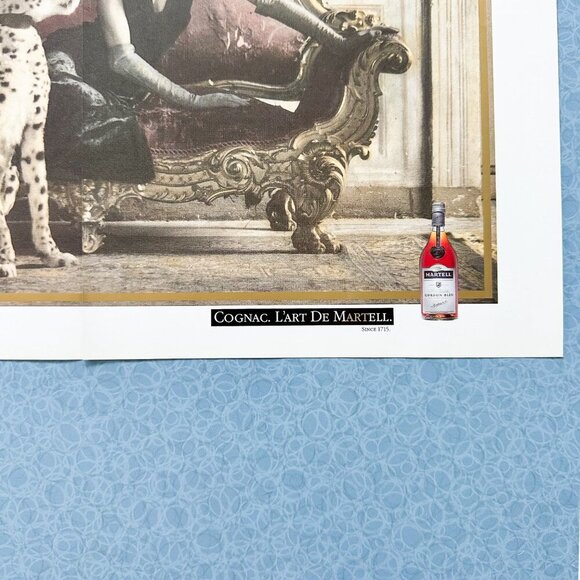 Martell Cognac 90s Ad | Luxe Cheetah Spread | Vintage Bar Decor - Picture 5 of 10